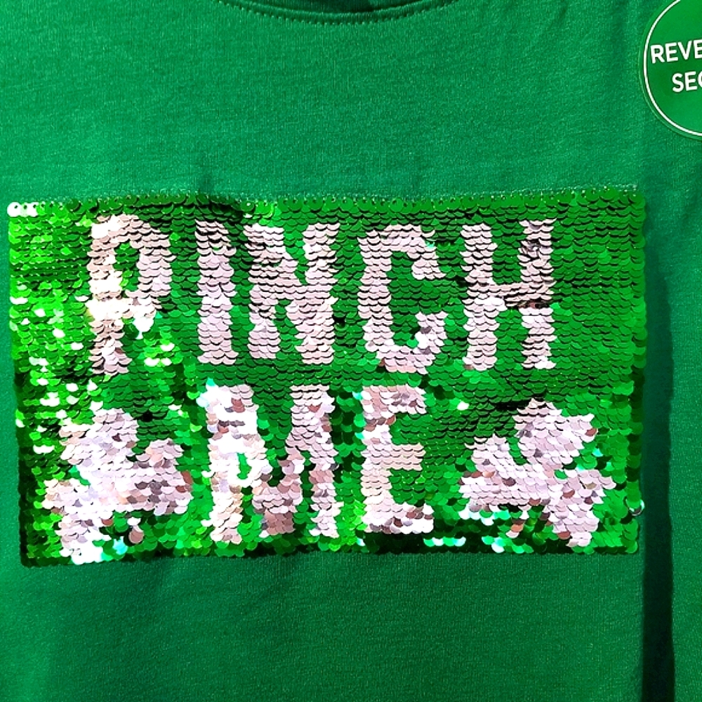 St. Patrick's Day reversible sequins t-shirt - Picture 4 of 8